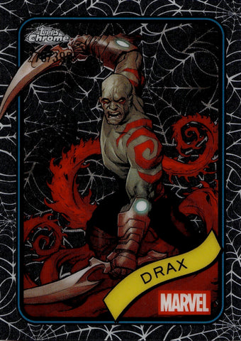 2025 Drax Topps Chrome Marvel SPIDER WEB REFRACTOR 270/399 #184 Guardians of the Galaxy