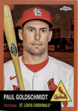 2022 Paul Goldschmidt Topps Chrome Platinum Anniversary ORANGE REFRACTOR 18/25 #229 St. Louis Cardinals