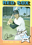 1975 Carlton Fisk Topps #80 Boston Red Sox HOF