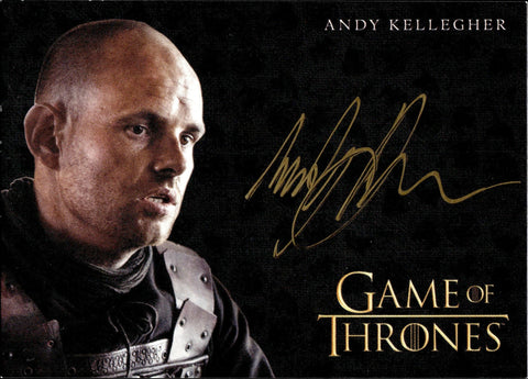 2022 Andy Kellegher as Polliver Rittenhouse Game of Thrones The Complete Series VOLUME 2 GOLD AUTO AUTOGRAPH #_ANKE