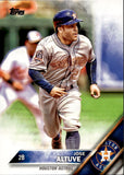 2016 Jose Altuve Topps Series 1 SP VARIATION #317 Houston Astros