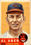1953 Al Aber Topps HIGH NUMBER ROOKIE RC #233 Cleveland Indians BV $80
