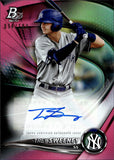 2022 Trey Sweeney Bowman Platinum PINK AUTO 094/199 AUTOGRAPH #TOP-93 New York Yankees