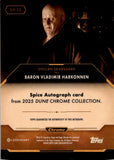 2025 Stellan Skarsgard as Baron Vladimir Harkonnen Topps Chrome Dune GREEN SPICE AUTO 18/99 AUTOGRAPH #SA-SS