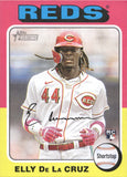 2024 Elly De La Cruz Topps Heritage MINI ROOKIE RC #473 Cincinnati Reds