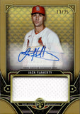 2022 Jack Flaherty Topps Triple Threads GOLD JUMBO AUTO 13/25 AUTOGRAPH RELIC #ASJR-JF St. Louis Cardinals