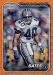 2024 Bill Bates Topps Chrome ORANGE WAVE 12/25 #47 Dallas Cowboys