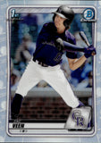 2020 Zac Veen Bowman Chrome Draft REFRACTOR #BD-107 Colorado Rockies 2