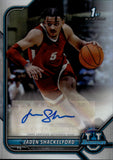 2021-22 Jaden Shackelford Bowman University Chrome 1ST BOWMAN ROOKIE REFRACTOR AUTO AUTOGRAPH #BCPA-JSH Oklahoma City Thunder