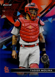 2021 Yadier Molina Topps Finest BLUE REFRACTOR 139/150 #93 St. Louis Cardinals