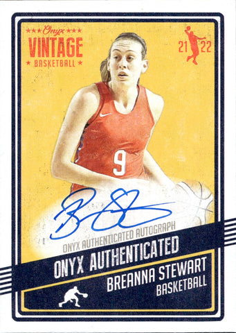 2021-22 B. Stewart Onyx Vintage BLUE INK AUTO AUTOGRAPH #VABS New York Liberty