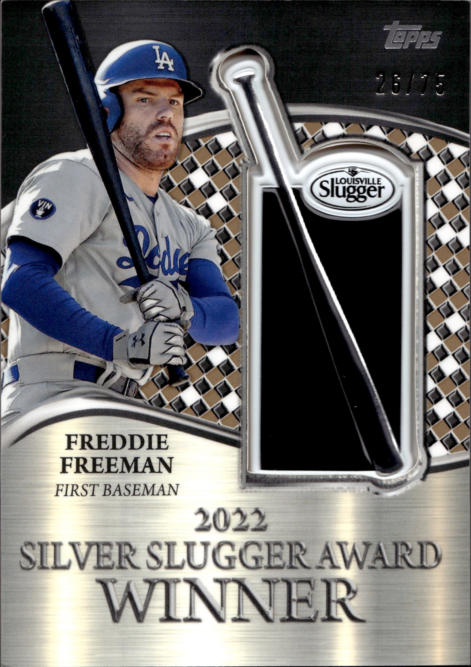 Freddie Freeman 2022 Topps Commemorative Player Jersey Number