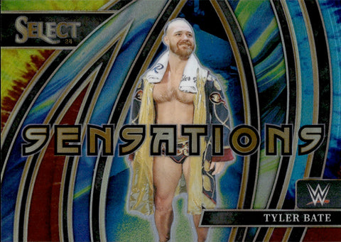 2024 Tyler Bate Panini Select WWE SENSATIONS TIE DYE 22/25 #16 Monday Night Raw