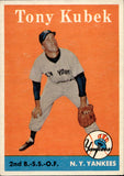 1958 Tony Kubek Topps #393 New York Yankees BV $50 1