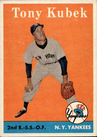 1958 Tony Kubek Topps #393 New York Yankees BV $50 1