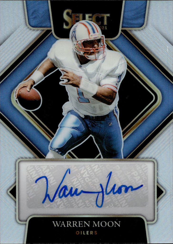 2021 Warren Moon Panini Select HOLO SILVER AUTO 32/75 AUTOGRAPH #SIP-W