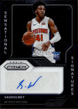 2020-21 Saddiq Bay Panini Prizm ROOKIE SENSATIONAL SIGNATURES AUTO AUTOGRAPH RC #SS-SBY Detroit Pistons