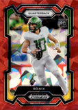 2024 Bo Nix Panini Prizm Draft Picks RED ICE ROOKIE RC #105 Denver Broncos
