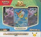 Pokemon 30th Celebration Espeon ex Or Umbreon ex, 6 Battle Deck Case