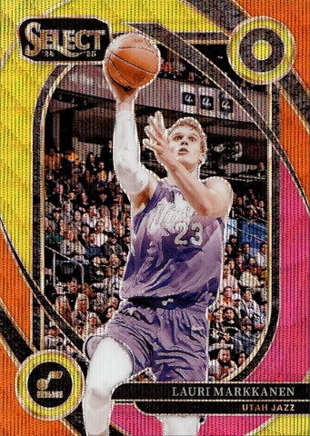 2024-25 Lauri Markkanen Panini Select MULTI WAVE 08/20 COURTSIDE #205 Utah Jazz