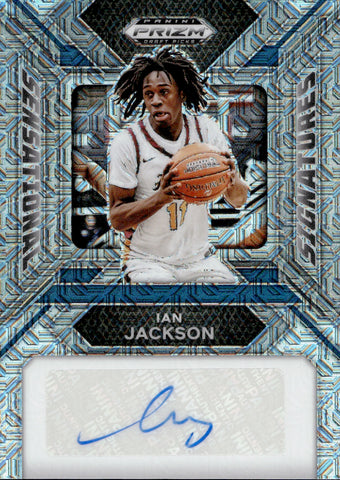 2024 Ian Jackson Panini Prizm Draft Picks SENSATIONAL SIGNATURES MOJO ROOKIE AUTO 06/25 AUTOGRAPH RC #SS-IAN St. Johns Storm