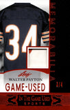 2024 Walter Payton Leaf In the Game Used RED GAME USED PATCH 2/4 RELIC #GUM-51 Chicago Bears HOF