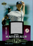 2006 Randy Johnson Upper Deck EPIC MATERIALS LIGHT PURPLE JERSEY 050/145 RELIC #EM-RJ2 New York Yankees HOF