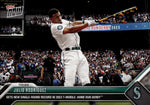 2023 Julio Rodriguez Topps Now SETS NEW SINGLE ROUND RECORD IN HOME RUN DERBY #558 Seattle Mariners 3