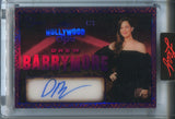 2025 Drew Barrymore Leaf Red Carpet PURPLE FOIL HOLLYWOOD SIGNS AUTO 4/5 AUTOGRAPH #HS-DB1 Scream