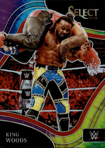 2022 King Xavier Woods Panini Select WWE RINGSIDE TIE DYE 10/25 #260 Friday Night Smackdown
