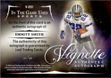 2025 Emmitt Smith Leaf In the Game Used VIGNETTE AUTO 2/2 AUTOGRAPH #V-ES1 Dallas Cowboys HOF