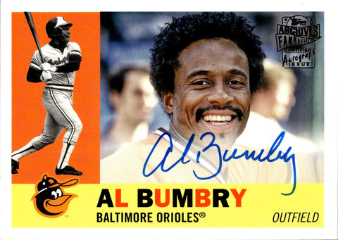 2022 Al Bumbry Topps Archives 1960 FAN FAVORITES AUTO AUTOGRAPH #60FF-AB Baltimore Orioles