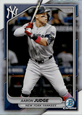 2024 Aaron Judge Bowman Chrome REFRACTOR 419/499 #80 New York Yankees