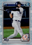 2020 Austin Wells Bowman Chrome Draft 1ST BOWMAN REFRACTOR #BD-56 New York Yankees 1