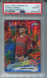 2023 Corbin Carroll Topps Chrome Logofractor ROOKIE FUTURE STARS BLUE REFRACTOR 087/150 PSA 10 #FS7 Arizona Diamondbacks 4648