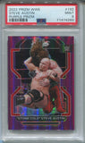 2022 "Stone Cold" Steve Austin Panini Prizm WWE PURPLE PRIZM 135/149 PSA 9 #192 WWE HOF 4260
