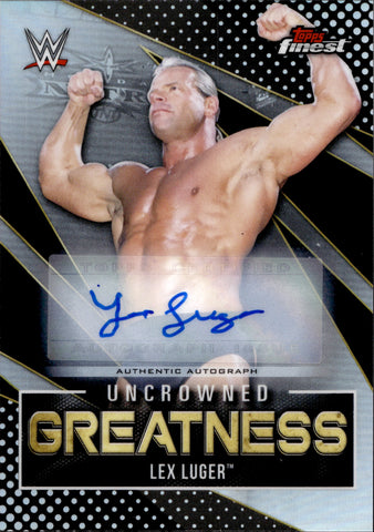 2021 Lex Luger Finest UNCROWNED GREATNESS REFRACTOR AUTO AUTOGRAPH #UG-9 WWE Legend