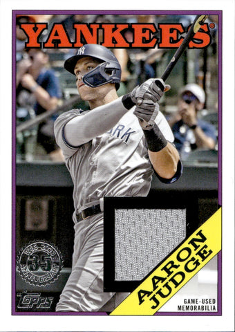 2023 Aaron Judge Topps Series 1 JERSEY 1988 DESIGN RELIC #88R-AJ New York Yankees
