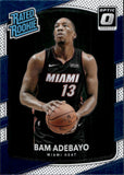 2017-18 Bam Adebayo Donruss Optic RATED ROOKIE RC #187 Miami Heat 2