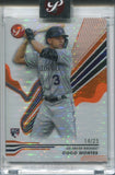 2024 Coco Montes Topps Pristine ORANGE PULSAR REFRACTOR 14/25 #11 Colorado Rockies