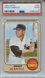 1968 Mickey Mantle Topps PSA 2 #280 New York Yankees HOF 2044