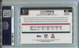 2025 Bijan Robinson Topps Chrome Sapphire GOLD REFRACTOR 35/50 PSA 8 #16 Atlanta Falcons 5662