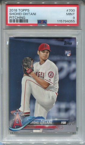 2018 Shohei Ohtani Topps Series 2 ROOKIE RC PSA 9 #700 Anaheim Angels 4055