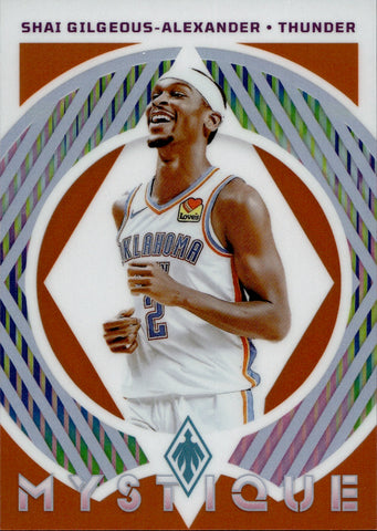2023-24 Shai Gilgeous-Alexander Panini Phoenix ORANGE MYSTIQUE 16/49 #21 Oklahoma City Thunder MVP