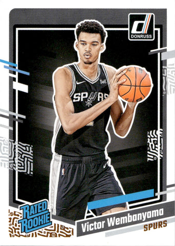 2023-24 Victor Wembanyama Panini Donruss RATED ROOKIE RC #220 San Antonio Spurs 2