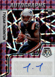 2022 Tyquan Thornton Panini Mosaic PURPLE POWER ROOKIE AUTO 29/49 AUTOGRAPH #RAM-TT New England Patriots