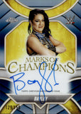 2025 Bayley Topps Chrome WWE BLUE REFRACTOR MARKS OF CHAMPIONS AUTO 129/150 AUTOGRAPH #MOC-BY Friday Night Smackdown