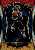 2020-21 Tyrese Maxey Panini Select RED WHITE ORANGE SHIMMER PREMIER LEVEL ROOKIE RC #174 Philadelphia 76ers