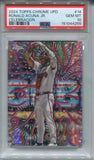 2024 Ronald Acuna Jr. Topps Chrome CELEBRACION PSA 10 #14 Atlanta Braves 4255