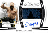 2024 Tommaso Ciampa Panini Flawless WWE SHIRT AUTO 16/25 AUTOGRAPH RELIC #HZ-TCP Friday Night Smackdown